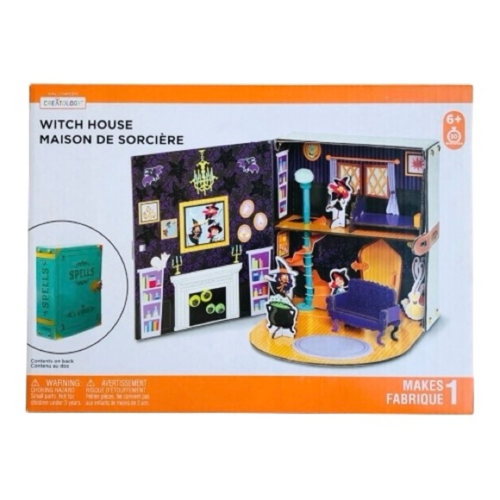 3D Spell Book Witch House Craft Kit By Creatology Halloween Dercorations